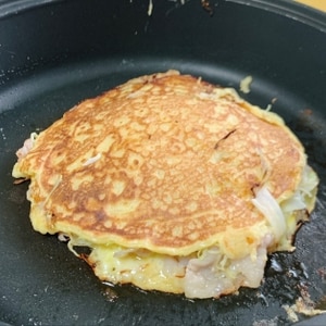 粉不要！長芋＆豆腐でフワフワお好み焼き風☆